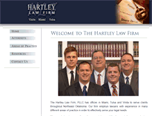 Tablet Screenshot of hartleylawfirm.com